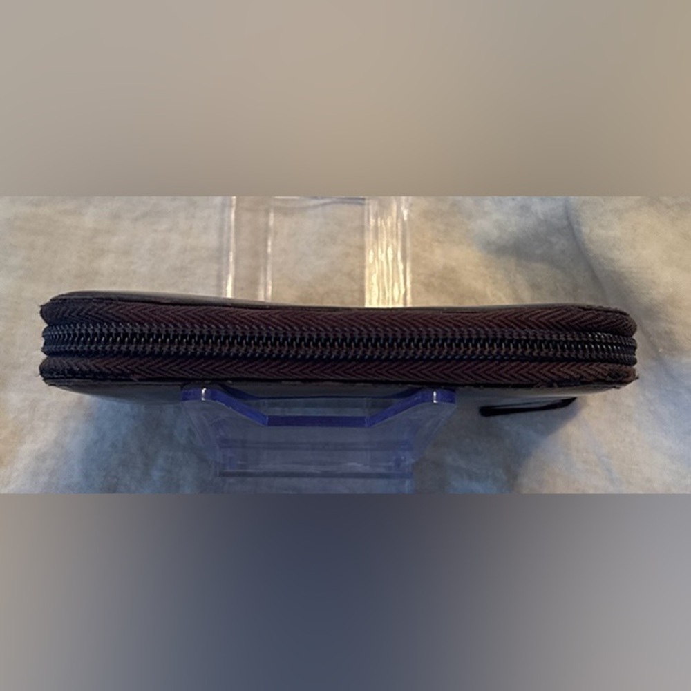 Prada Brown Leather Zip Around Wallet - Picture 8 of 16